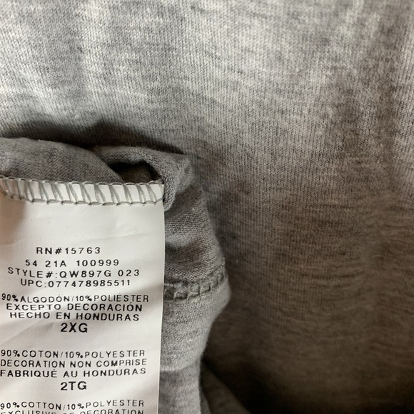 Champion Women's T Shirt 2X Classic Tee Top Short Sleeve Gray Crew Neck NWT - Picture 6 of 9